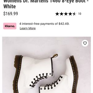 White Dr. Marten Boots